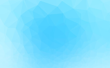 Light BLUE vector blurry triangle template.