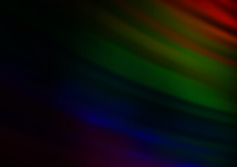 Dark Multicolor, Rainbow vector layout with flat lines.