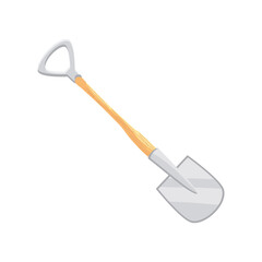 shovel tool on white background