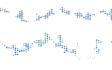 Light BLUE vector texture with beautiful stars.