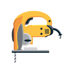 electric drill tool in white background