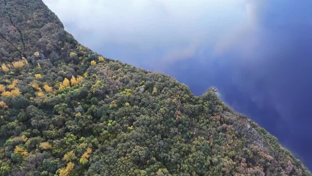 Sanabria Lake. Zamora,Spain. Aerial Drone Footage