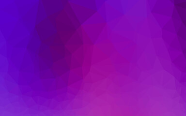 Fototapeta premium Light Purple vector blurry triangle texture.