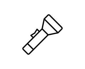 Flashlight line icon