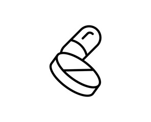 Pills flat icon