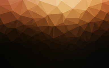 Obraz premium Dark Orange vector abstract mosaic backdrop.