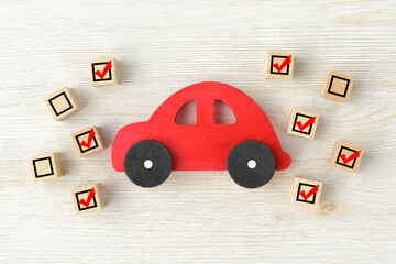 自動車に関するチェック項目イメージ