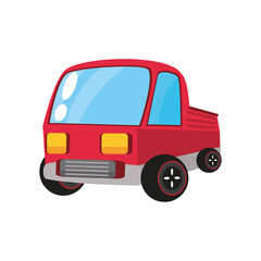 car, kids toy on white background