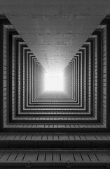 High rise residential building of public estate in Hong Kong city. Building abstract background