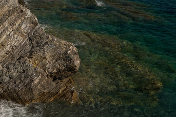 Seashore, Water and Cliffs, Petrovac, Montenegro