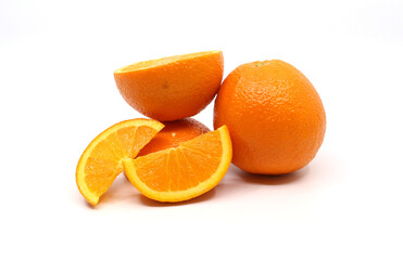 orange on white background
