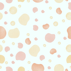 Fabric texture circles and circle wave seamless pattern, full-color retro. Abstract seamless pattern for card, invitation, poster, diary, album, sketchbook cover, textile fabric, garment, etc.