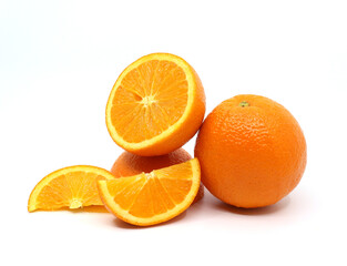 orange on white background