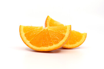 orange slice isolated on white