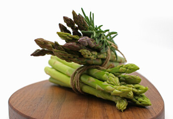 asparagus on white background