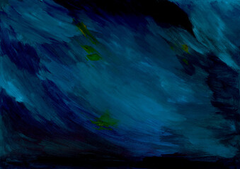 Watercolor indigo texture. High resolution beautiful oil painted backdrop.  There is blank place...