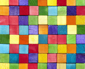 Background made of colourful blocks
