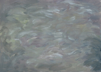 Grey watercolor texture. High resolution oil painted texture for design. Seamless backdrop, background.  There is blank place for your text, textures design art work or skin product.