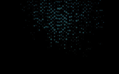 Dark BLUE vector cover with spots.