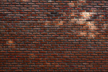 Fototapeta na wymiar Red block brick wall texture background