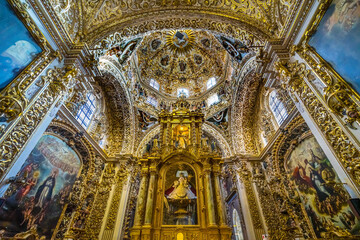 Templo Santa Domingo Church Chapel Rosary Puebla Mexico