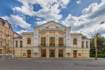 Building of municipal theater in the spa city Marianske Lazne (Marienbad) - Czech Republic