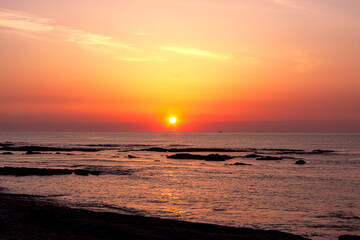大洗海岸の日の出