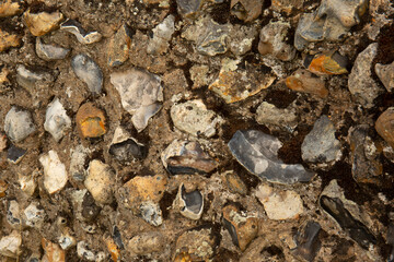 Multi color Stone wall texture with different rock types