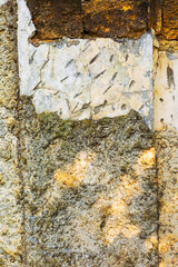 Stone wall background. Background of stone wall of boulders. Landscape style. Great background or texture.