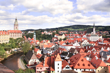 Obraz premium View of old city Cesky Krumlov, Czech Republic