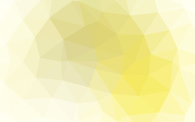 Light Yellow, Orange vector abstract polygonal cover.