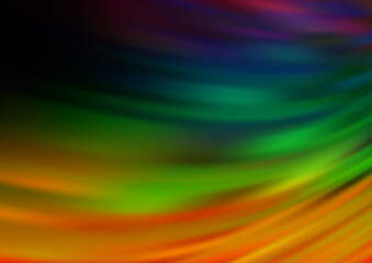 Naklejka premium Dark Multicolor, Rainbow vector modern elegant background.