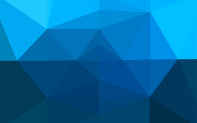 Light BLUE vector blurry triangle pattern.
