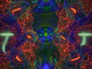 Imaginatory fractal background Image