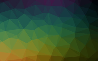 Obraz premium Dark Multicolor, Rainbow vector abstract mosaic backdrop.