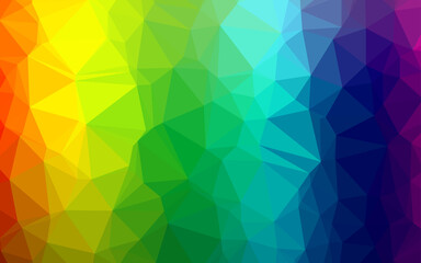 Light Multicolor, Rainbow vector polygon abstract layout.