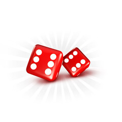 illustration abstract, rolling dices .3d illustration