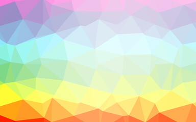 Obraz premium Light Multicolor, Rainbow vector polygonal pattern.