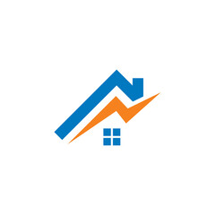 real estate logo , abstract building logo