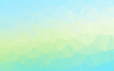 Obraz premium Light Blue, Yellow vector abstract mosaic background.