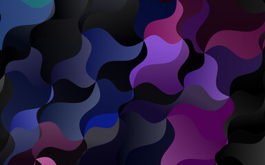 Light Multicolor, Rainbow vector background with abstract lines.