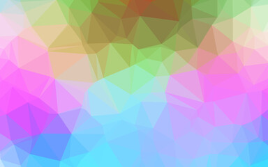 Light Multicolor, Rainbow vector polygonal background.