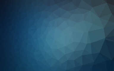 Dark BLUE vector low poly texture.