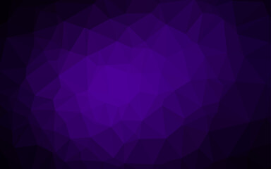 Dark Purple vector triangle mosaic template.