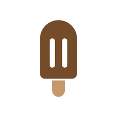 chocolate ice cream stick food icon