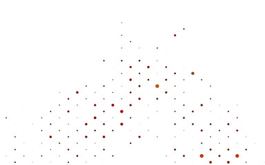 Light Orange vector template with circles.