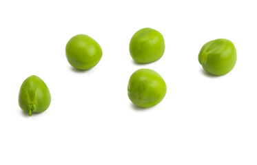 green peas isolated
