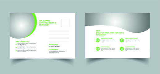 Post Card Template design