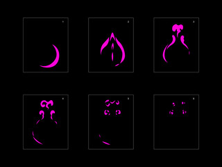 Smoke effect. poison smoke animation sprite sheet. classic poison smoke effect animation for game or cartoon or animation. vector style poison animation effect 1702.