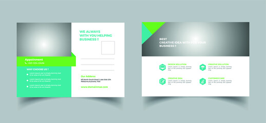 Post Card Template design